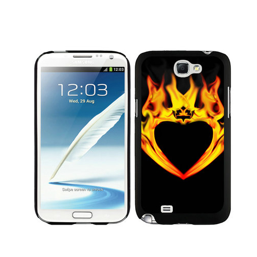 Valentine Fire Heart Samsung Galaxy Note 2 Cases DMM